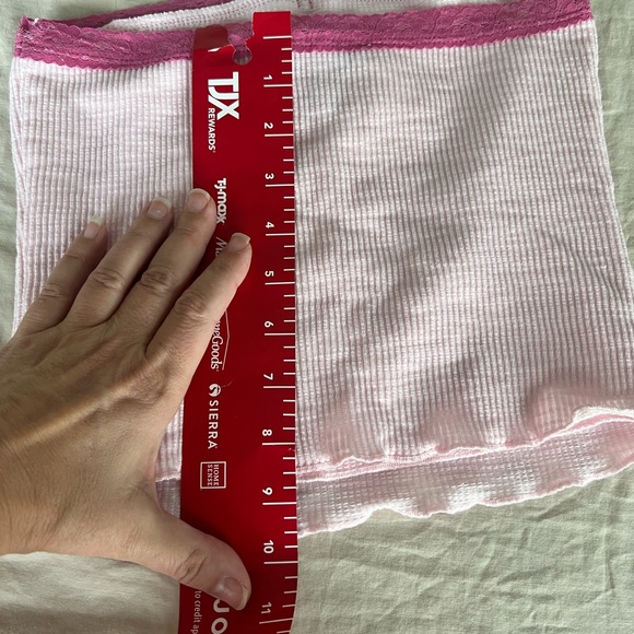 RSQ Blush Pink Tube Top with Lace Detail - Picture 5 of 5